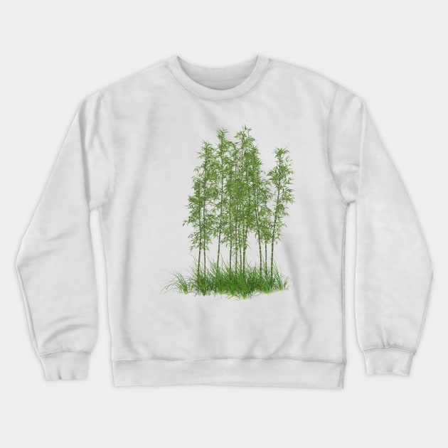 Bamboo tree realistic Crewneck Sweatshirt by Carlosr1946